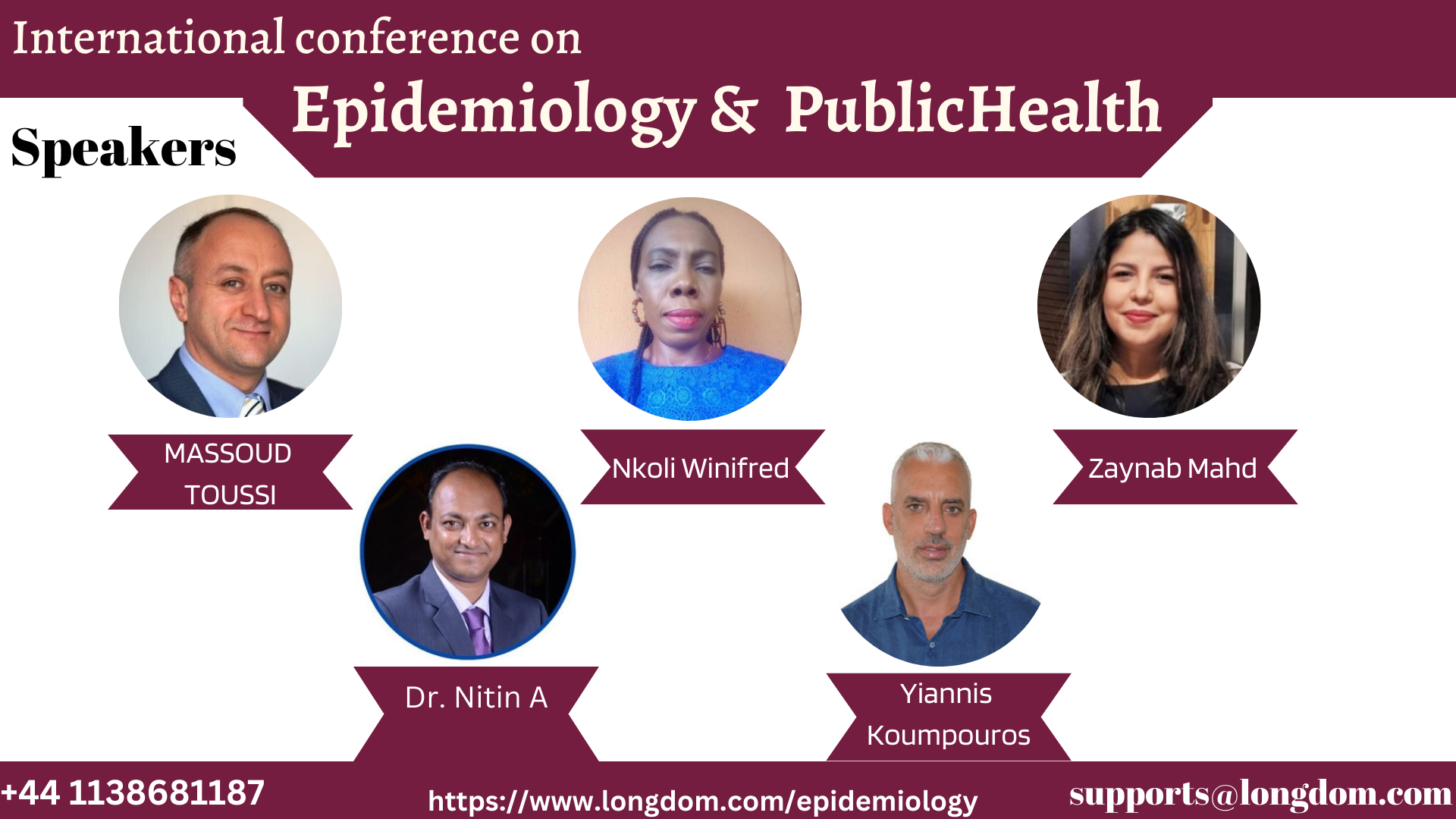Recent Trends in Epidemiology 2023 Conference LONGDOM Conferences