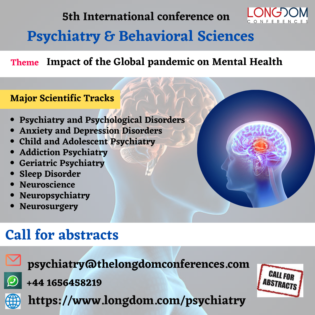 Share your research at Psychiatry 2023 conference LONGDOM Conferences