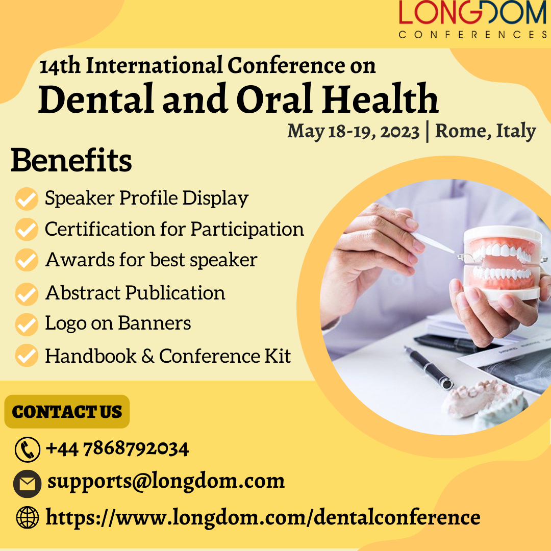 Global Presence of your Research at Dental Conference 2023 LONGDOM