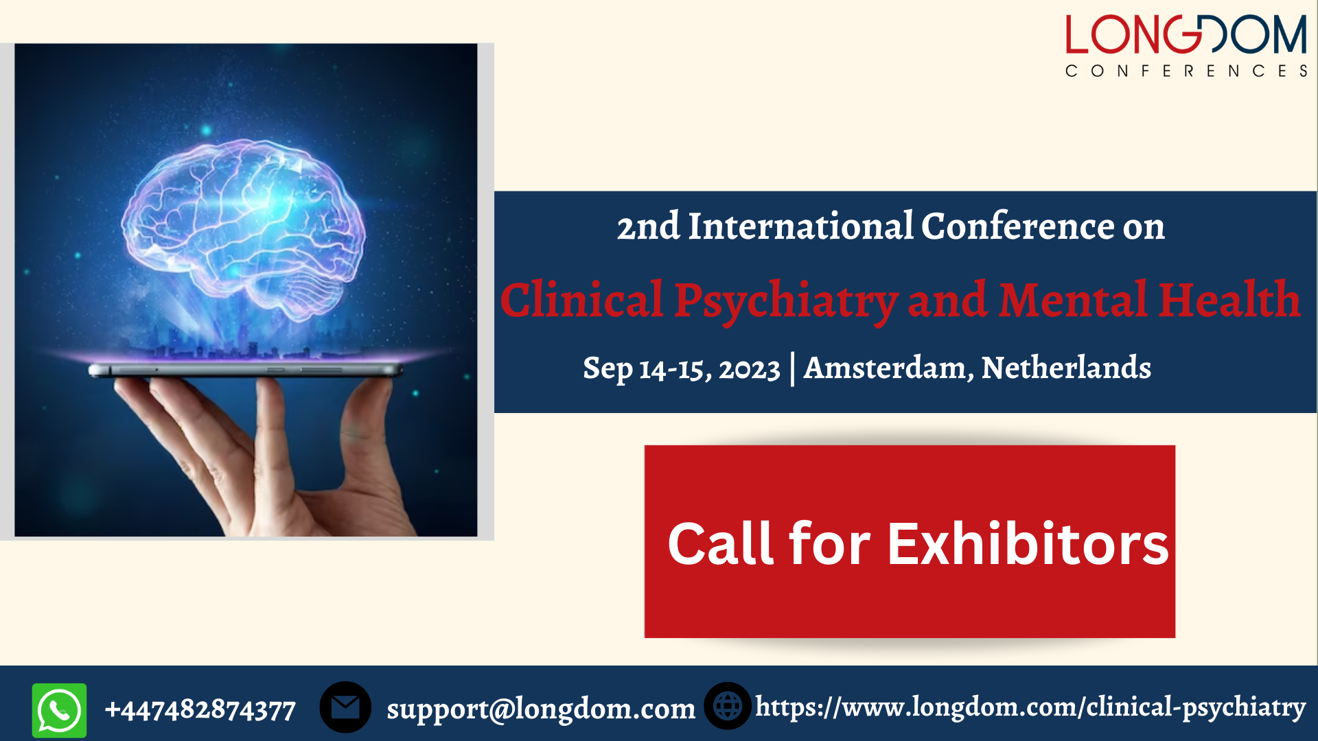 Globalize your Research at Clinical Psychiatry 2023 LONGDOM Conferences