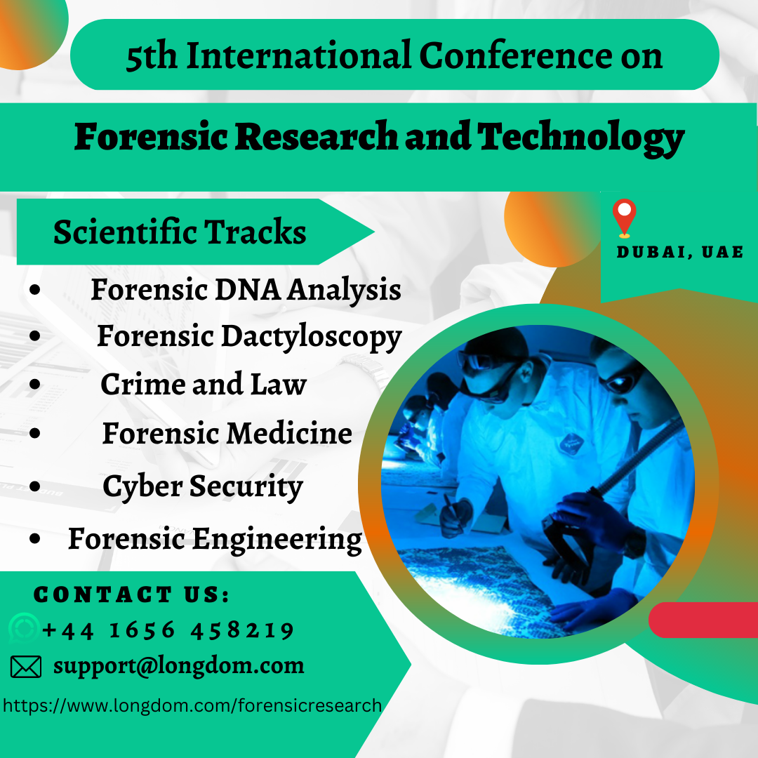 Global presence of your research at Forensic Research 2023 LONGDOM